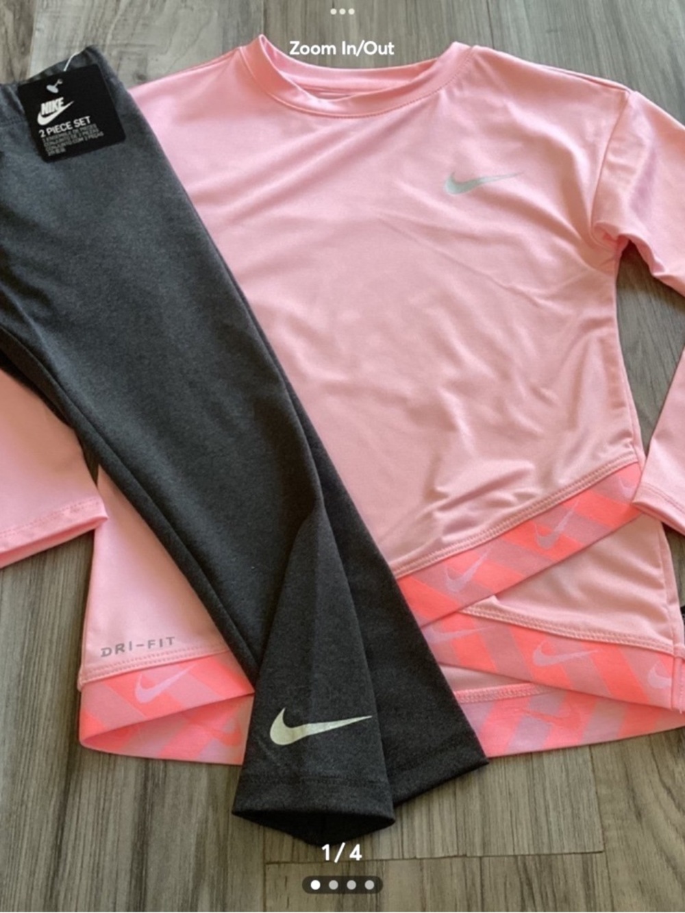 Nike DRIFIT girls set size 4(NWT) ~PRICE IS FIRM, NO OFFERS~